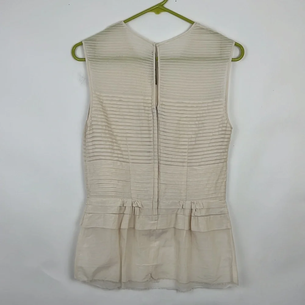 12th STREET BY CYNTHIA VINCENT sleeveless blouse layering in cream 4 - Picture 2 of 11